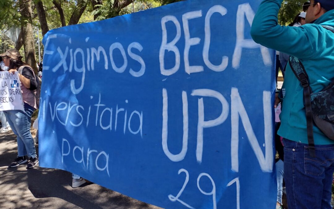 Protestan alumnos de la UPN 291, piden becas “Benito Juárez, piden intervención del gobierno del estado