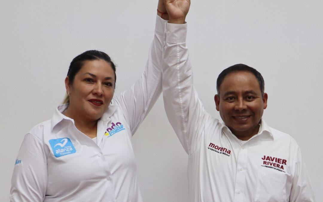 Declinó María del Mar Mora del Partido Nueva Alianza a favor de Javier Rivera para la presidencia municipal de Apizaco