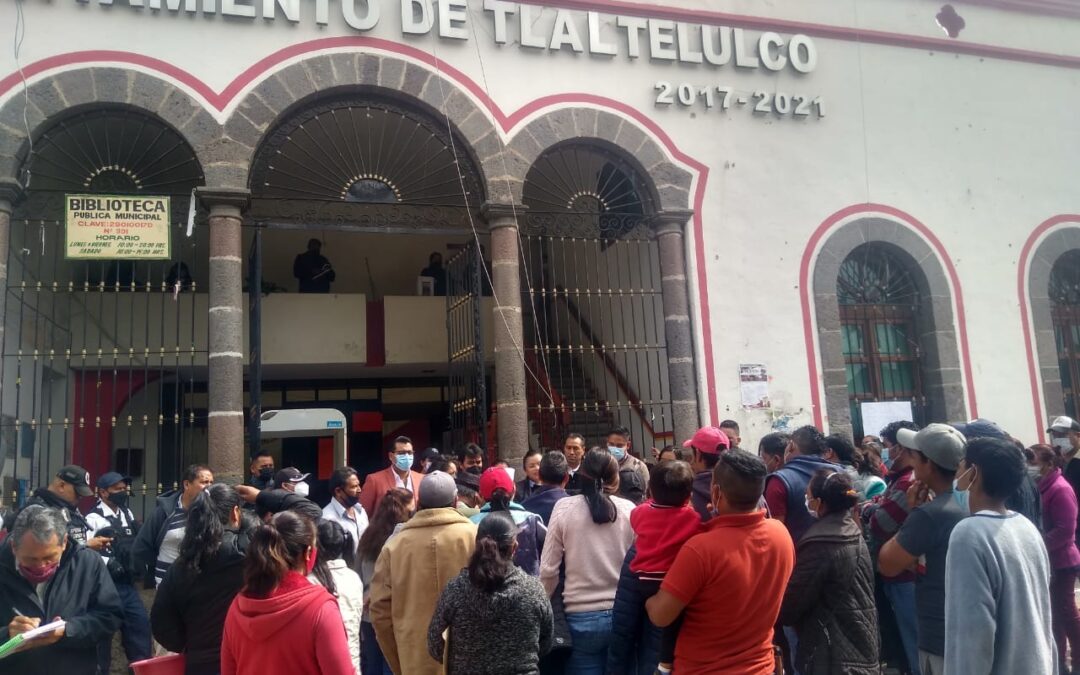 Protestan habitantes en Tlaltelulco por incremento de inseguridad