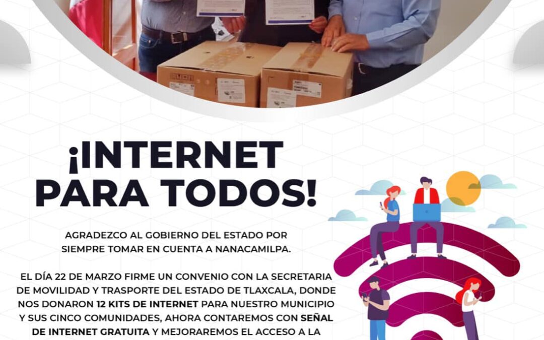 Gestionó alcalde de Nancamilpa herramientas para proporcionar internet gratuito para estudiantes