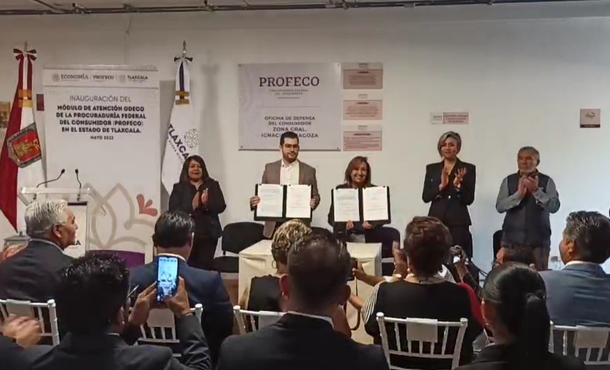 Apertura Lorena Cuéllar, módulo de atención de la ODECO en Tlaxcala 