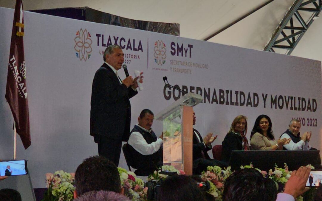 “Augusto presidente”, aclaman transportistas al secretario de gobernación en Tlaxcala