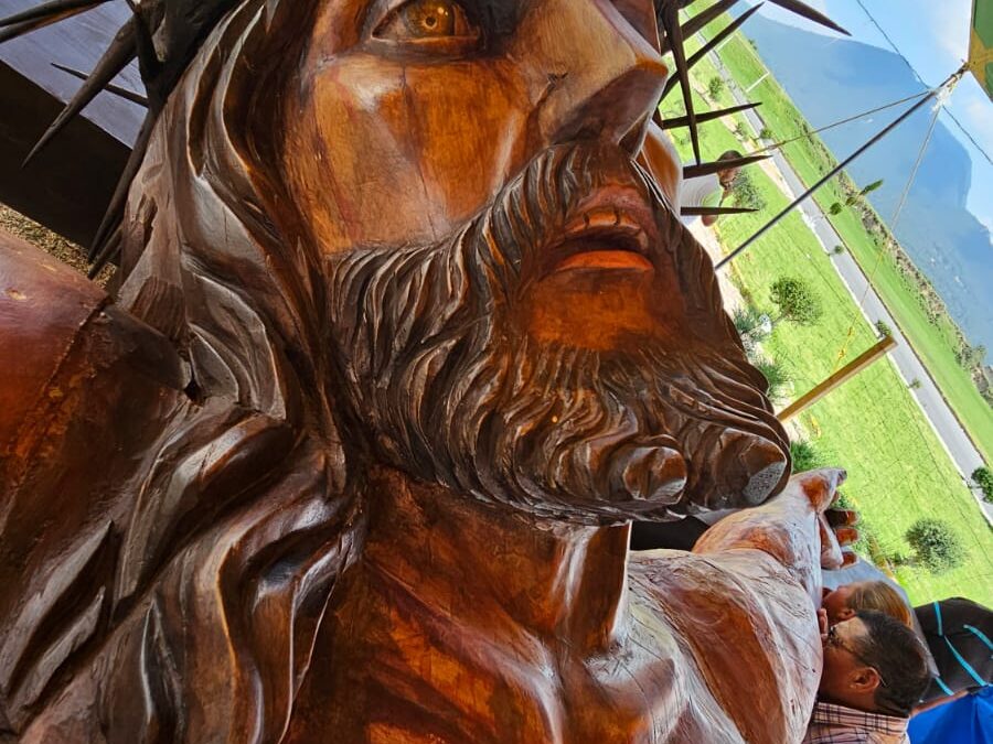 El Cristo de la Fe, imagen que velará por la comunidad de Javier Mina en Zitlaltépec