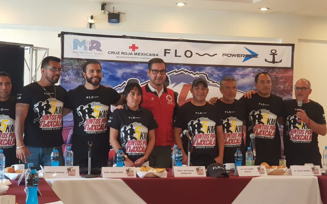 Realizará Cruz Roja y deportistas tlaxcaltecas la carrera de 5 kilómetros “Juntos por Tlaxcala”, beneficiarán a población de Cuahuixmatlac