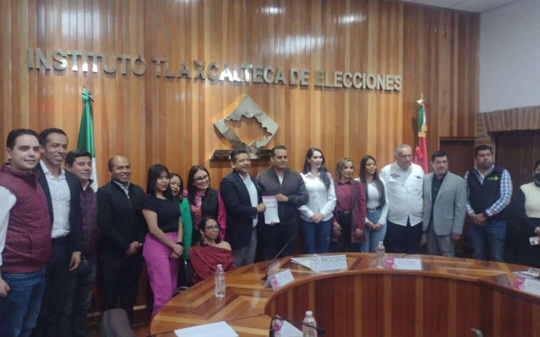 Registró “Sigamos Haciendo Historia en Tlaxcala” en el ITE candidaturas a diputaciones locales por el principio de mayoría relativa